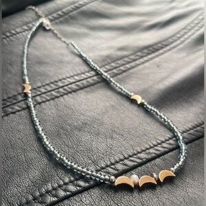 Necklace -natural pearls, beads, S.S